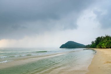 Thung Wua Laen plajı, Chumphon, Tayland 'daki ünlü turizm merkezi..