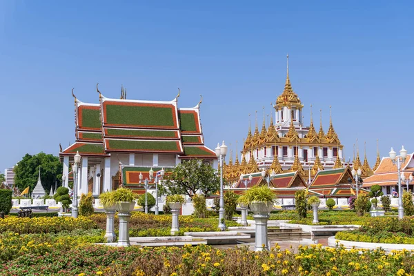 Loha Prasat Iron Monastery Wat Ratchanatdaram Temple Ratchadamnoen Avenue Bangkok — Stock Photo, Image