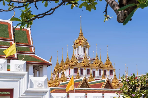 Loha Prasat Iron Monastery Wat Ratchanatdaram Temple Ratchadamnoen Avenue Bangkok — Stock Photo, Image