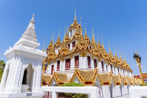 Loha Prasat Iron Monastery Wat Ratchanatdaram Temple Ratchadamnoen Avenue Bangkok — Stock Photo, Image