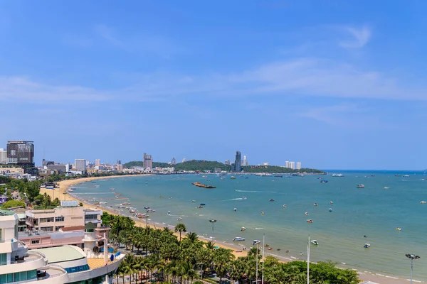 Pattaya Bay Beach Harbor City Sunny Day Chonburi Thailand — Stock Photo, Image