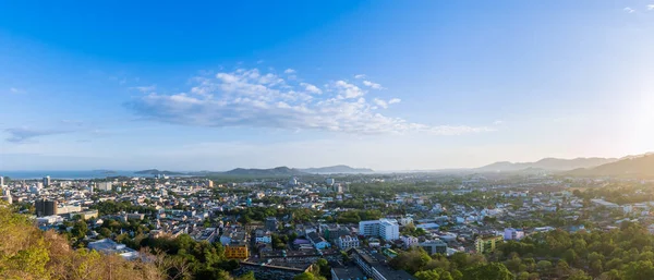 Phuket Město Letecké Panorama Malebný Pohled Khao Rang Hill Park — Stock fotografie