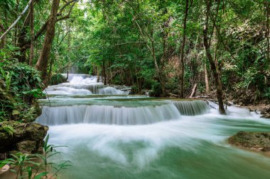 Huai Mae Khamin Şelalesi Seviye 1, Khuean Srinagarindra Ulusal Parkı, Kanchanaburi, Tayland