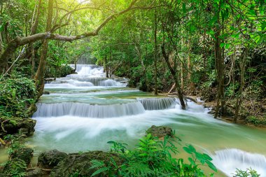 Huai Mae Khamin Şelalesi Seviye 1, Khuean Srinagarindra Ulusal Parkı, Kanchanaburi, Tayland