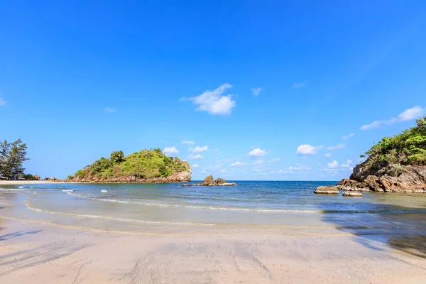 Clear Turquoise Blue Sea Thong Lang Bay Bang Saphan District — Stock Photo, Image