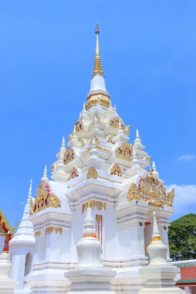 Buddha Relic Pagoda Stupa Wat Phra Borommathat Chaiya Worawihan Surat — Stock Photo, Image