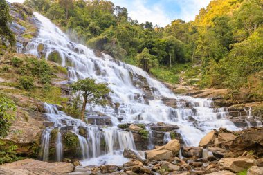Mae seni şelale, doi Inthanon Milli Parkı, chiang mai, Tayland