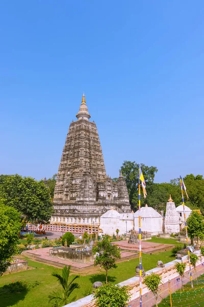 Mahabodhi Temple Bodh Gaya India Site Gautam Buddha Attained Enlightenment — Stock Photo, Image