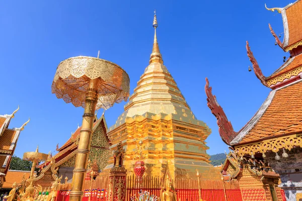 Wat Phra Doi Suthep Famoso Templo Chiang Mai Norte Tailandia — Foto de Stock