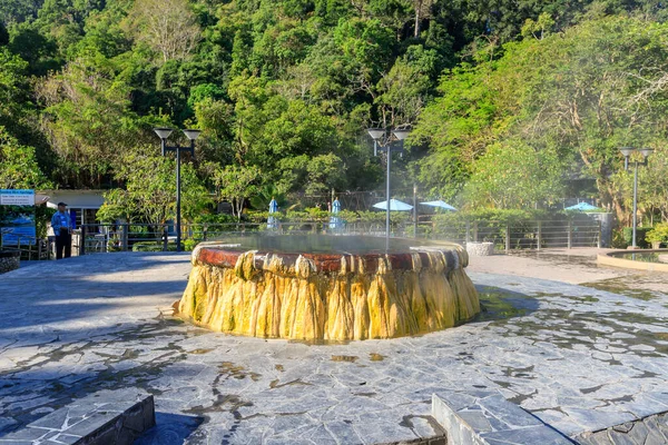 Ranong Tailandia Febrero 2019 Famoso Pozo Termal Parque Público Raksa — Foto de Stock