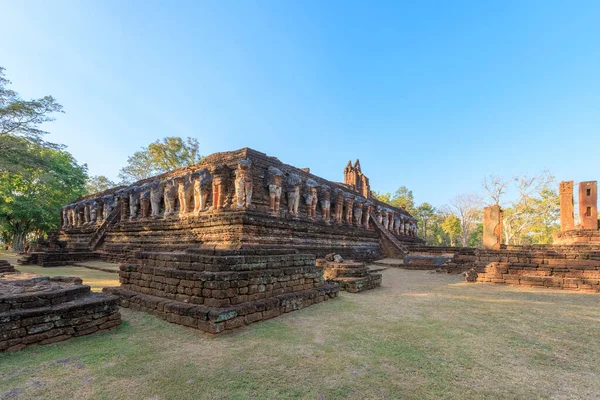 Wat Chang Rob Templom Kamphaeng Phet Történelmi Park Unesco Világörökség — Stock Fotó