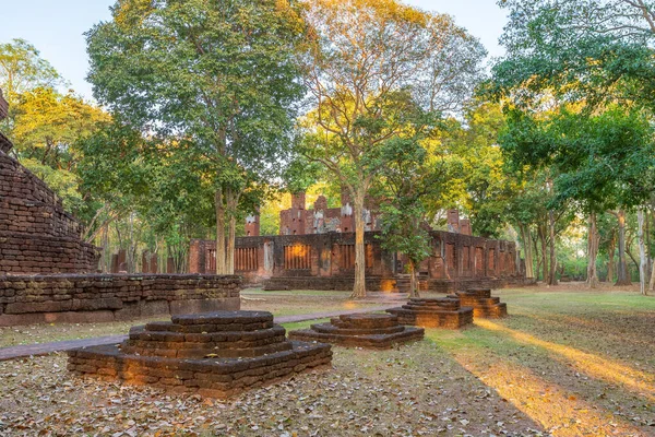 Wat Phra Non Fekvő Buddha Templom Kamphaeng Phet Történelmi Park — Stock Fotó