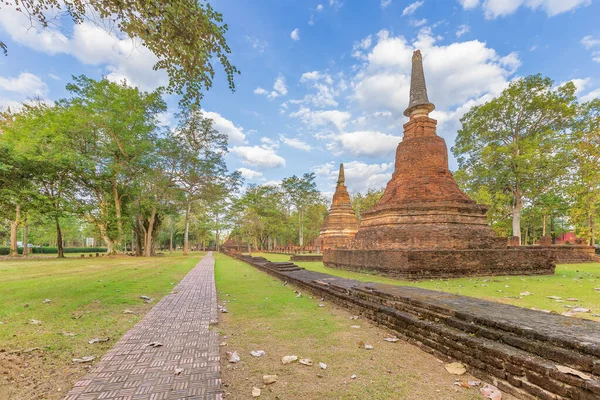 Wat Phra Templom Kamphaeng Phet Történelmi Park Unesco Világörökség Része — Stock Fotó