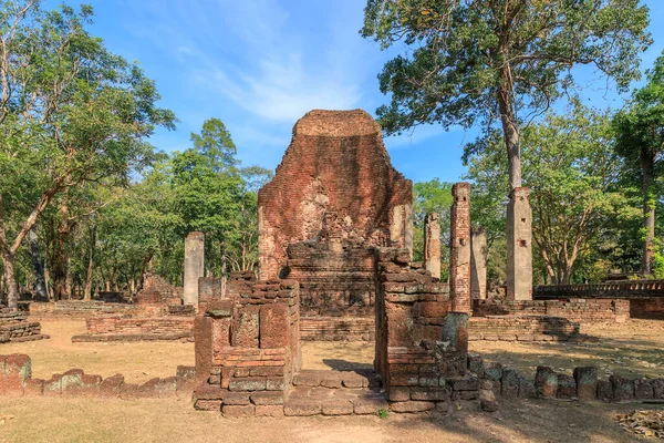 Wat Phra Ariyabot Temple Kamphaeng Phet Historical Park Unesco World — ストック写真