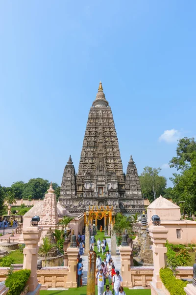 Bodhgaya Bihar India October 2018 Mahabodhi Temple Site Gautam Buddha — Stock Photo, Image