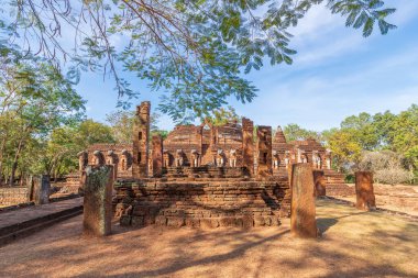 Wat Chang Rob tapınağı Kamphaeng Phet Tarihi Parkı, Unesco Dünya Mirası