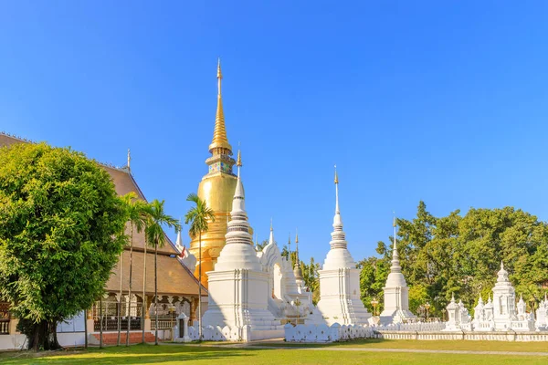 Pagodas Wat Suan Dok Temple Chiang Mai North Thailand — стокове фото