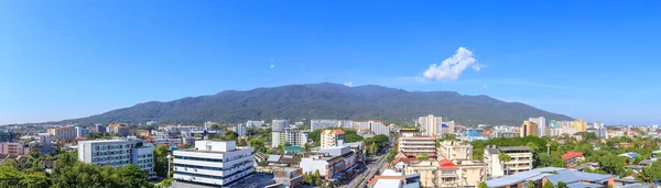 Paisaje Urbano Chiang Mai Vista Panorámica Montaña Doi Suthep Sobre — Foto de Stock
