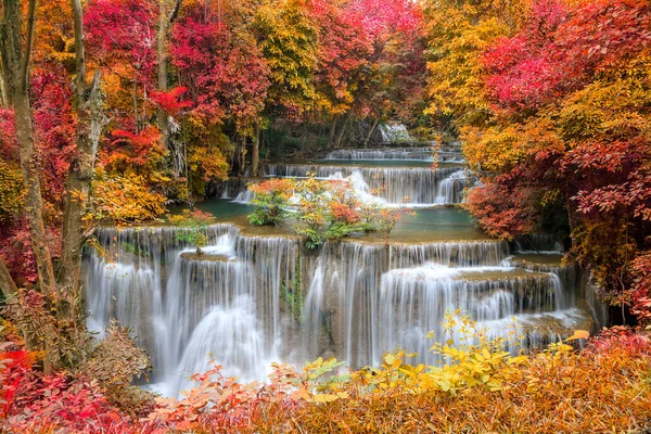 Huai Mae Khamin Waterfall Tier Khuean Srinagarindra National Park Kanchanaburi — Φωτογραφία Αρχείου