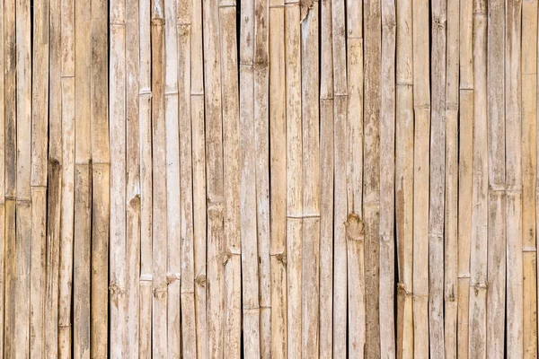 Grunge Weathered Traditional Exotic Bamboo Wall Background — Stock Photo, Image