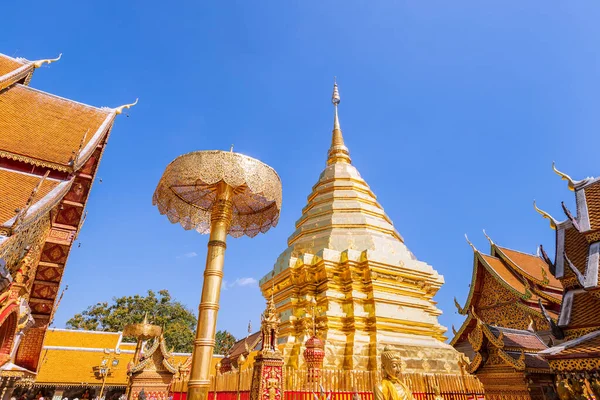 Wat Phra Doi Suthep Famoso Templo Chiang Mai Norte Tailandia — Foto de Stock