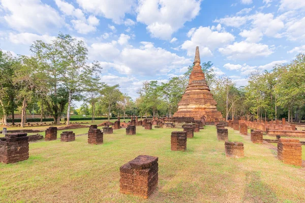 Wat Phra Templom Kamphaeng Phet Történelmi Park Unesco Világörökség Része — Stock Fotó