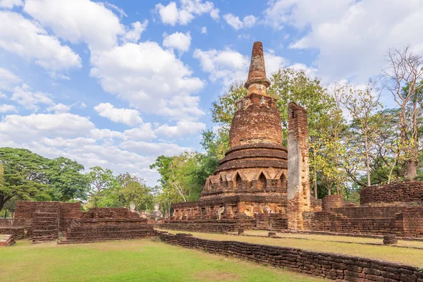 Wat Phra Kaeo Tempel Kamphaeng Phet Historischen Park Unesco Weltkulturerbe — Stockfoto