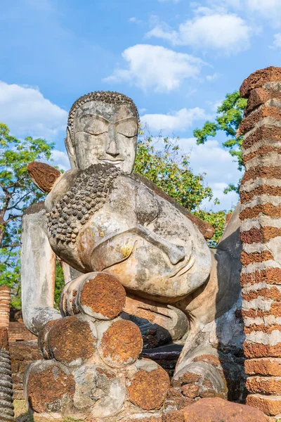 Estatua Buda Templo Wat Phra Kaeo Parque Histórico Kamphaeng Phet — Foto de Stock