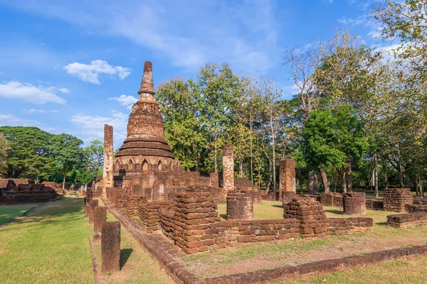 Wat Phra Kaeo Templo Kamphaeng Phet Parque Histórico Património Mundial — Fotografia de Stock