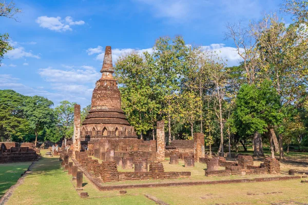 Temple Wat Phra Kaeo Dans Parc Historique Kamphaeng Phet Site — Photo