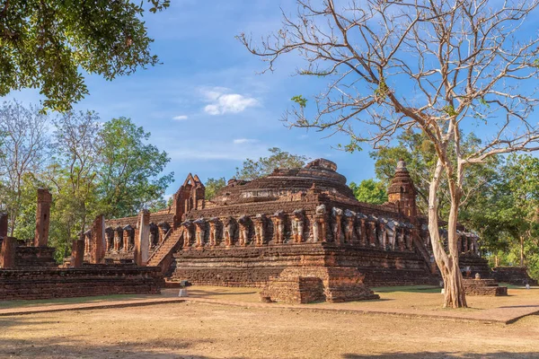 Wat Chang Rob Templom Kamphaeng Phet Történelmi Park Unesco Világörökség — Stock Fotó