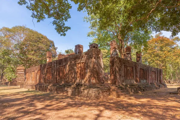 Wat Phra Non Liggande Buddha Tempel Kamphaeng Phet Historisk Park — Stockfoto