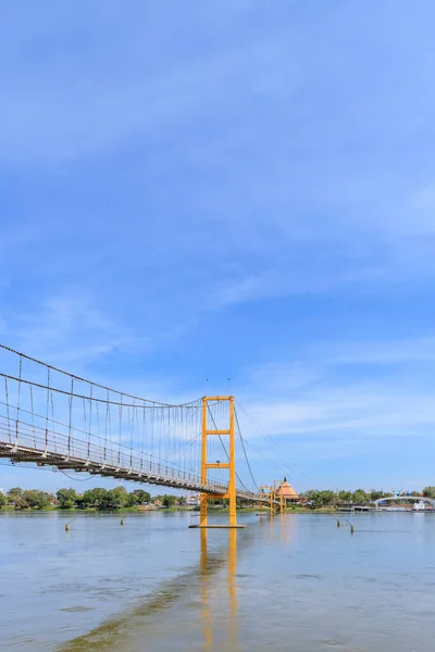 Bangkok Bicentennial Brug Rivier Van Ping Tak Provincie Thailand — Stockfoto