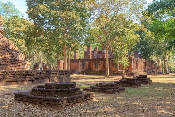 Wat Phra Non Buda Reclinado Templo Kamphaeng Phet Parque Histórico — Fotografia de Stock
