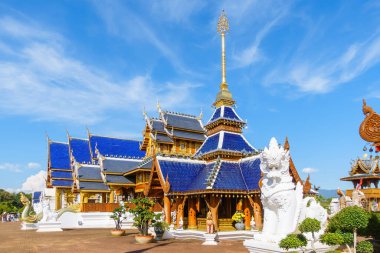 Chiang Mai, Tayland - 17 Kasım 2018: Wat Den Salee Sri Muang Gan (Ban Den) Tapınağı.