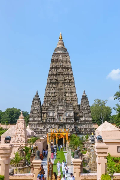 Bodhgaya Bihar India October 2018 Mahabodhi Temple Site Gautam Buddha — Stock Photo, Image