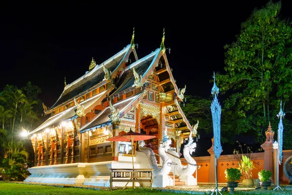 Chaing Mai Tailândia Novembro 2018 Capela Estilo Lanna Templo Wat — Fotografia de Stock