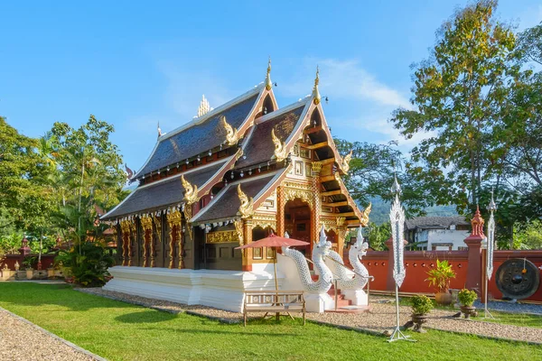 Chiang Mai Tajlandia Listopada 2018 Kaplica Stylu Lanna Świątyni Wat — Zdjęcie stockowe