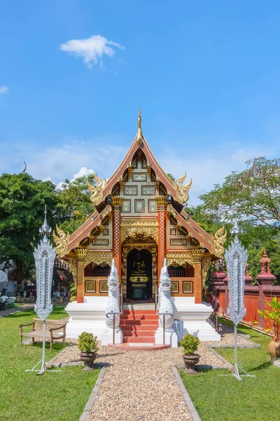 Chaing Mai Tailândia Novembro 2018 Capela Estilo Lanna Templo Wat — Fotografia de Stock