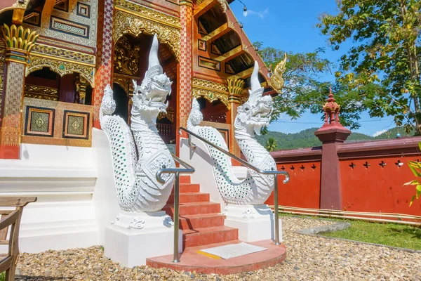 Chaing Mai Tailândia Novembro 2018 Capela Estilo Lanna Templo Wat — Fotografia de Stock