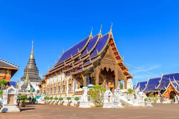 Chiang Mai Tailandia Diciembre 2018 Capilla Estilo Lanna Templo Wat — Foto de Stock