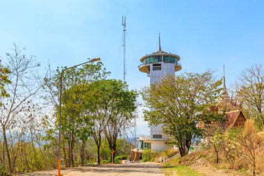 Nakhon Sawan, Tayland - 23 Aralık 2018: Nakhon Sawan Kulesi.