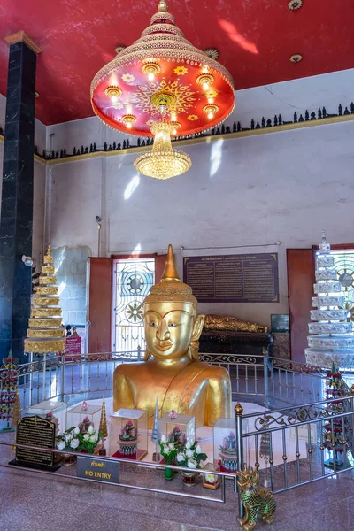 Phuket Thajsko Února 2019 Wat Phra Thong Slavném Buddhistickém Chrámu — Stock fotografie