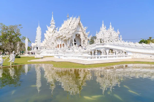 치앙라이 2018 Wat Rong Khun White Temple 세계적으로 목적지 Master — 스톡 사진