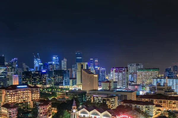 Singapore Decembrie 2016 Orașul Singapore Clădirile Afaceri Unul Dintre Faimoasele — Fotografie, imagine de stoc