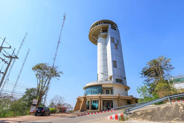 Nakhon Sawan Tajlandia Grudnia 2018 Wieża Nakhon Sawan Szczycie Góry — Zdjęcie stockowe