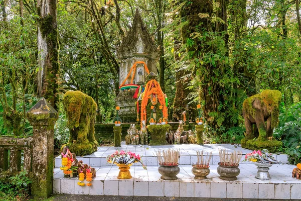 Chiang Mai Tailandia Noviembre 2018 Rey Inthawichayanon Pagoda Pico Doi — Foto de Stock