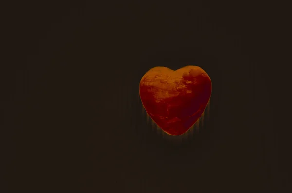 Tarjeta Vacaciones Día San Valentín Corazón Sobre Papel Corazones San —  Fotos de Stock