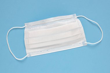 Coronavirus / Corona virüs konsepti. Bakterilerin prosedür maskesi. Koruma kavramı.