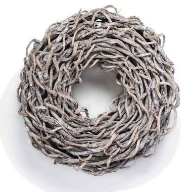  Dekoratif çelenk doğal malzeme.